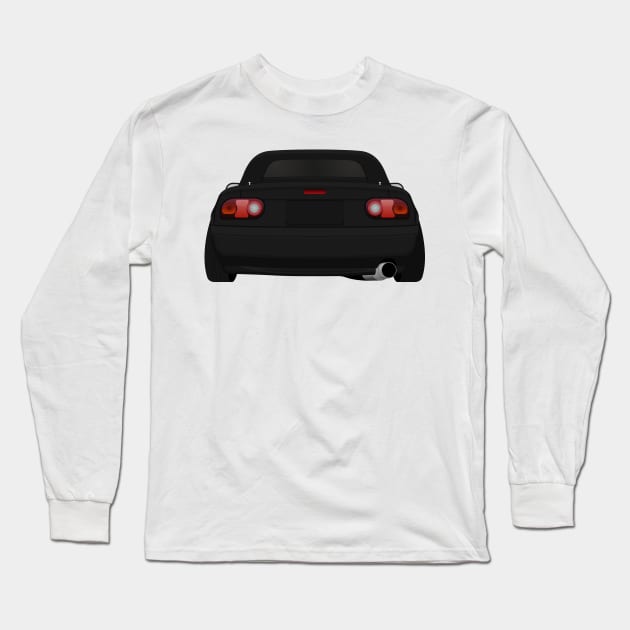 Miata rear Black Long Sleeve T-Shirt by VENZ0LIC